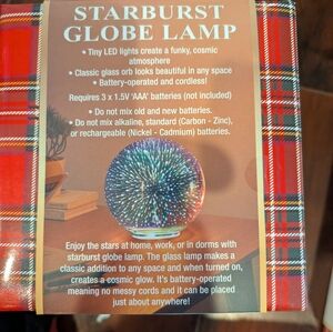 Starburst Globe Lamp with LED Lights